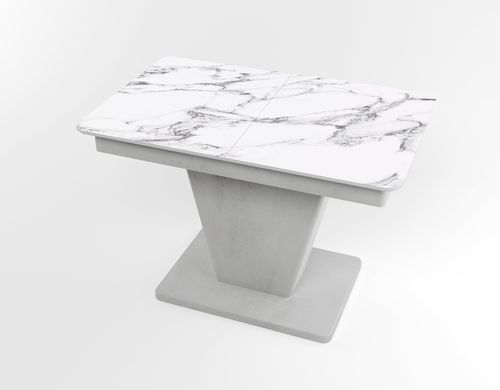 Обідній розкладний стіл Slide сірий gray/21, Бетон світлий, 1100, 700, 750, 1500