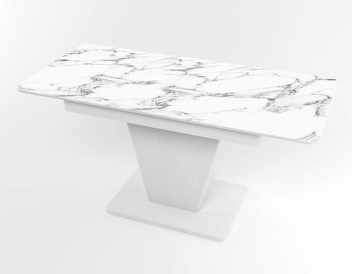 Обідній розкладний стіл Slide білий white/16, Біле дерево, 1100, 700, 750, 1500