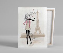 Картина на полотні для дівчинки Париж 400х300 мм (Pic07m)