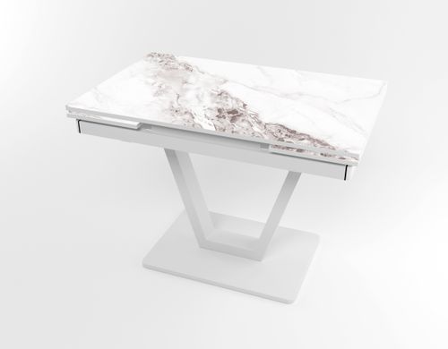 Розкладний стіл Maxi V base білий white/26, Білий, 1100, 700, 750, 1700