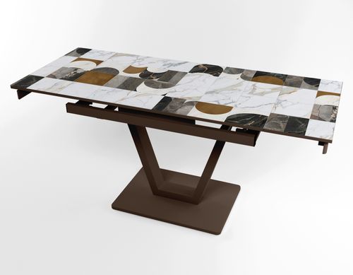 Розкладний стіл Maxi V base коричневий brown/05, Коричневий, 1100, 700, 750, 1700