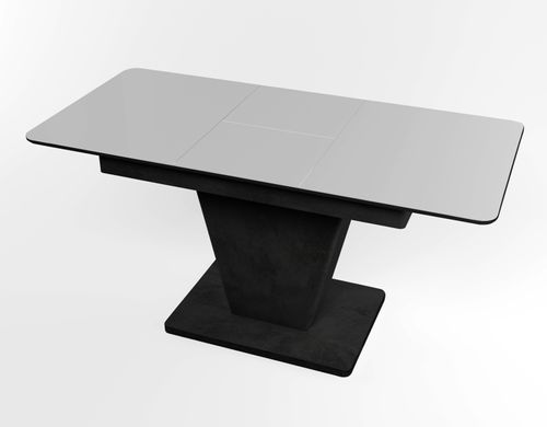 Обідній розкладний стіл Slide Бетон чорний black/02, Бетон чорний, 1100, 700, 750, 1500