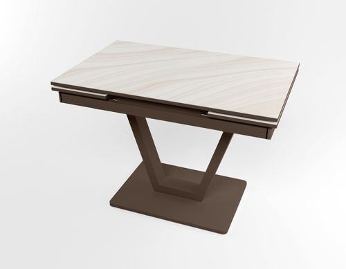 Розкладний стіл Maxi V base коричневий brown/06, Коричневий, 1100, 700, 750, 1700