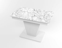 Обідній розкладний стіл Slide білий white/27, Біле дерево, 1100, 700, 750, 1500