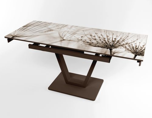 Розкладний стіл Maxi V base коричневий brown/07, Коричневий, 1100, 700, 750, 1700