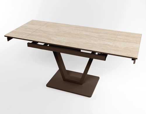 Розкладний стіл Maxi V base коричневий brown/08, Коричневий, 1100, 700, 750, 1700