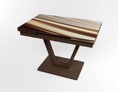 Розкладний стіл Maxi V base коричневий brown/09, Коричневий, 1100, 700, 750, 1700