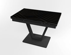 Розкладний стіл Maxi V base чорний black/14, Чорний, 1100, 700, 750, 1700