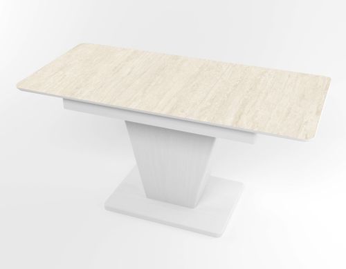 Обідній розкладний стіл Slide білий white/28, Біле дерево, 1100, 700, 750, 1500