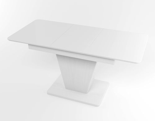 Обідній розкладний стіл Slide білий white/01, Біле дерево, 1100, 700, 750, 1500