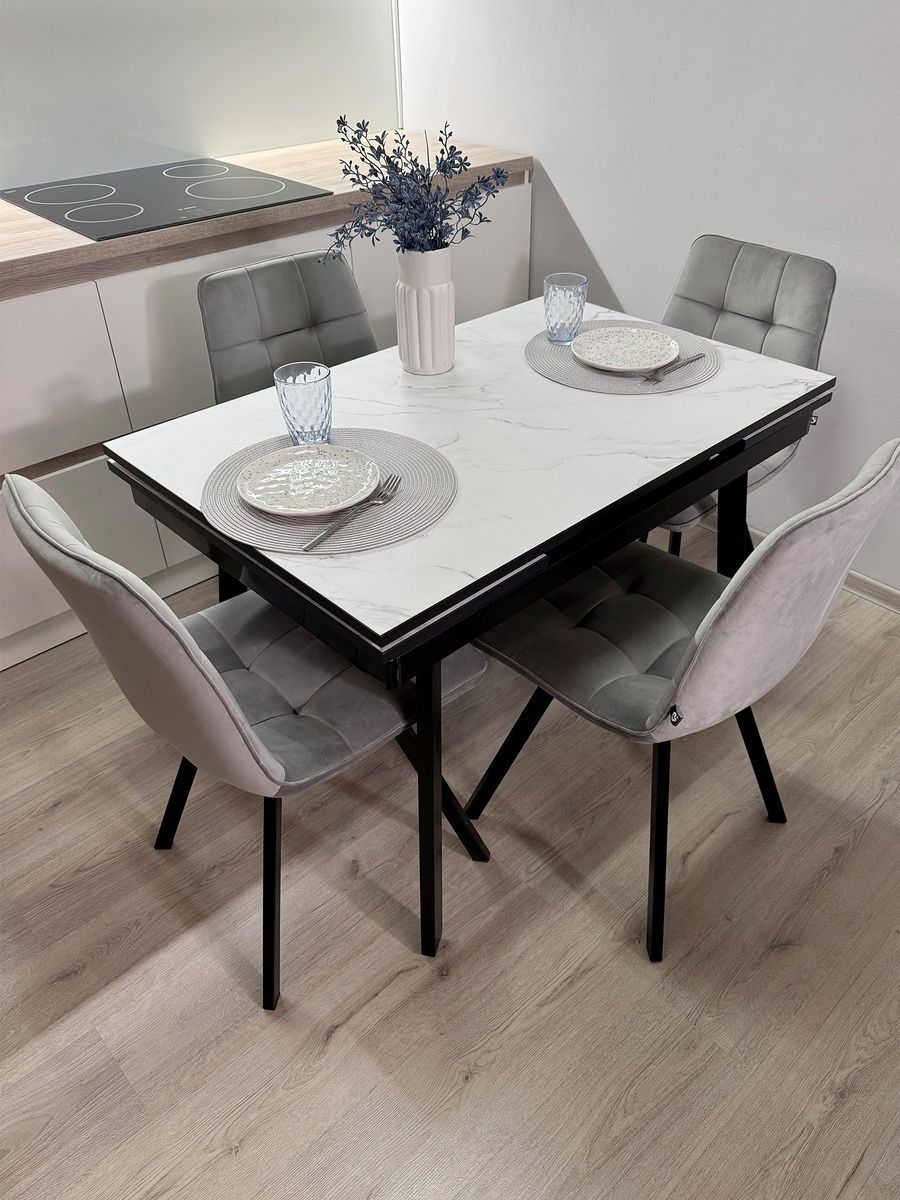 Розкладний стіл Slim Чорний black/60, Чорний, 1100, 700, 750, 1700
