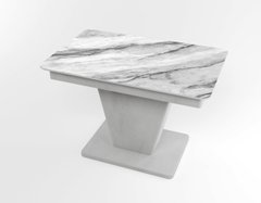 Обідній розкладний стіл Slide сірий gray/16, Бетон світлий, 1100, 700, 750, 1500