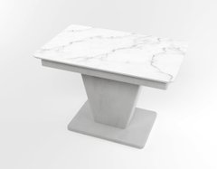 Обідній розкладний стіл Slide сірий gray/22, Бетон світлий, 1100, 700, 750, 1500