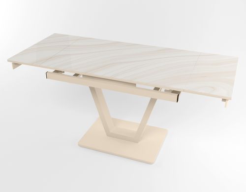 Розкладний стіл Maxi V base бежевий beige/04, Бежевий, 1100, 700, 750, 1700