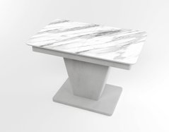 Обідній розкладний стіл Slide сірий gray/12, Бетон світлий, 1100, 700, 750, 1500