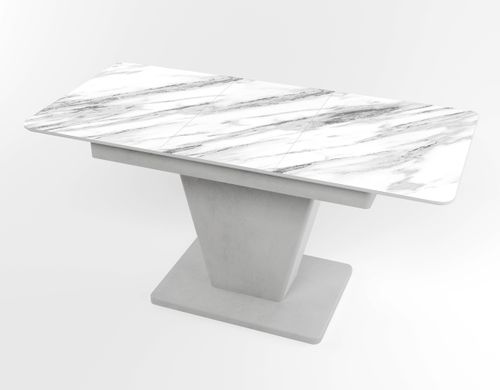 Обідній розкладний стіл Slide сірий gray/12, Бетон світлий, 1100, 700, 750, 1500