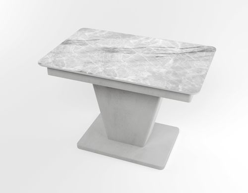 Обідній розкладний стіл Slide сірий gray/23, Бетон світлий, 1100, 700, 750, 1500