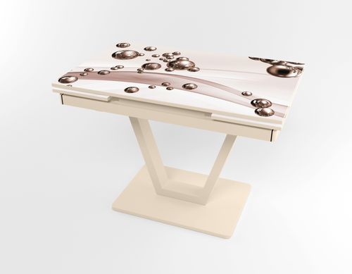 Розкладний стіл Maxi V base бежевий beige/09, Бежевий, 1100, 700, 750, 1700