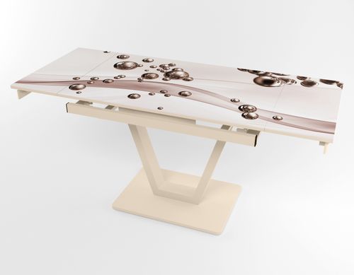 Розкладний стіл Maxi V base бежевий beige/09, Бежевий, 1100, 700, 750, 1700