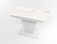 Обідній розкладний стіл Slide білий white/17, Біле дерево, 1100, 700, 750, 1500