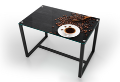 Кухонний стіл в стилі лофт Range (Range kitchen/black 13), 1100, 700, 750