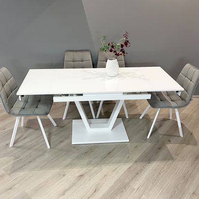 Розкладний стіл Maxi V base білий white/01, Білий, 1100, 700, 750, 1700