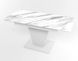 Обідній розкладний стіл Slide білий white/12, Біле дерево, 1100, 700, 750, 1500
