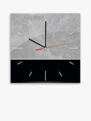 Настінний годинник бетон 300х300 сірий (Clock/03)