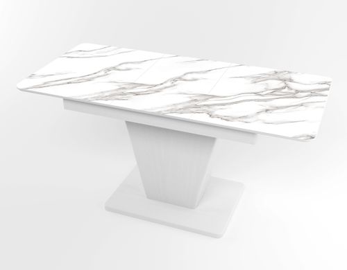 Обідній розкладний стіл Slide білий white/13, Біле дерево, 1100, 700, 750, 1500