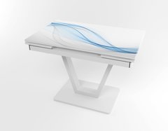 Розкладний стіл Maxi V base білий white/05, Білий, 1100, 700, 750, 1700