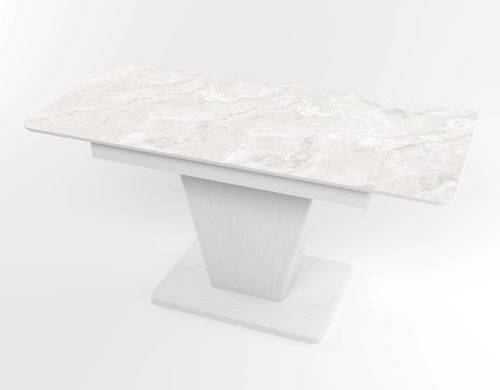 Обідній розкладний стіл Slide білий white/24, Біле дерево, 1100, 700, 750, 1500