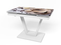 Кухонний стіл розкладний Maxi V білий (MaxiV/white/06), 1100, 700, 750, 1700