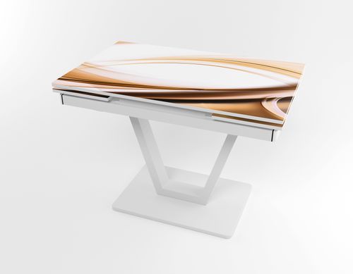 Розкладний стіл Maxi V base білий white/06, Білий, 1100, 700, 750, 1700