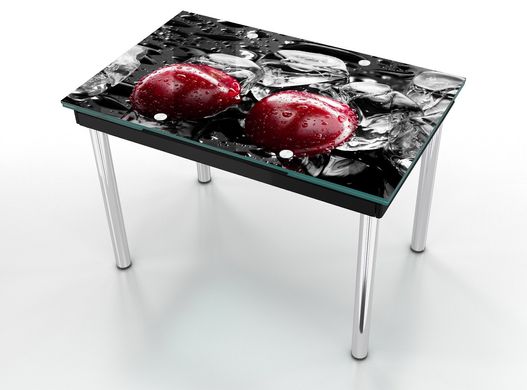 Maxi/black/07 Раскладной стол из закаленого стекла Maxi Черный