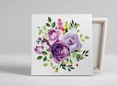 Картина на полотні Фіолетові квіти 300х300 мм (Pic11s)