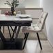 Обідній комплект стіл Maxi V base 1100-1700х700 Чорний + 4 стільця моко на чорних ніжках