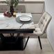 Обідній комплект стіл Maxi V base 1100-1700х700 Чорний + 4 стільця моко на чорних ніжках