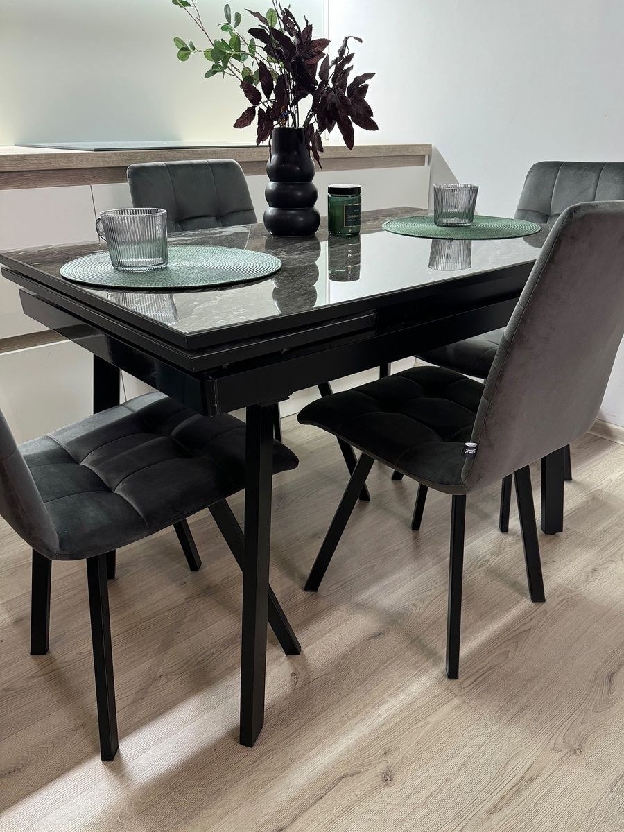 Розкладний стіл Slim Чорний black/32, Чорний, 1100, 700, 750, 1700