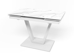 Розкладний стіл на кухню Maxi V білий (MaxiV/white/22), 1100, 700, 750, 1700