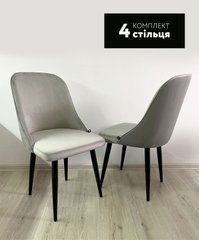 Комплект із 4 стільців Martin (black/gray4)