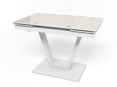 Розкладний стіл на кухню Maxi V білий (MaxiV/white/10), 1100, 700, 750, 1700