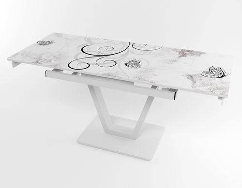 Розкладний стіл Maxi V base білий white/10, Білий, 1100, 700, 750, 1700