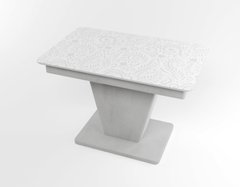 Обідній розкладний стіл Slide сірий gray/04, Бетон світлий, 1100, 700, 750, 1500