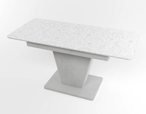 Обідній розкладний стіл Slide сірий gray/04, Бетон світлий, 1100, 700, 750, 1500