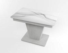 Обідній розкладний стіл Slide сірий gray/05, Бетон світлий, 1100, 700, 750, 1500