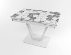 Розкладний стіл Maxi V base білий white/15, Білий, 1100, 700, 750, 1700