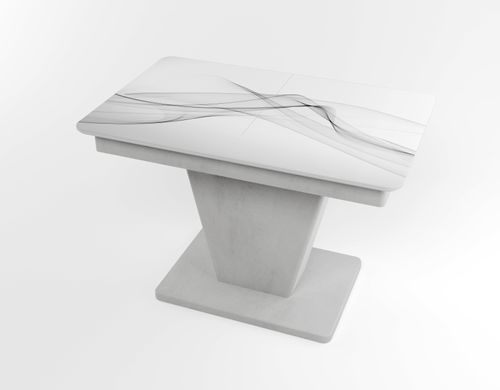 Обідній розкладний стіл Slide сірий gray/05, Бетон світлий, 1100, 700, 750, 1500