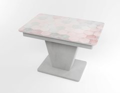 Обідній розкладний стіл Slide сірий gray/07, Бетон світлий, 1100, 700, 750, 1500
