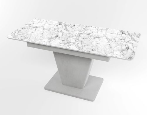 Обідній розкладний стіл Slide сірий gray/26, Бетон світлий, 1100, 700, 750, 1500