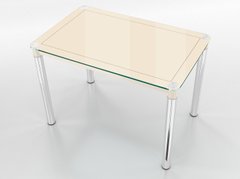 Modern/beige/02/xs Кухонний скляний стіл Modern Бежевий